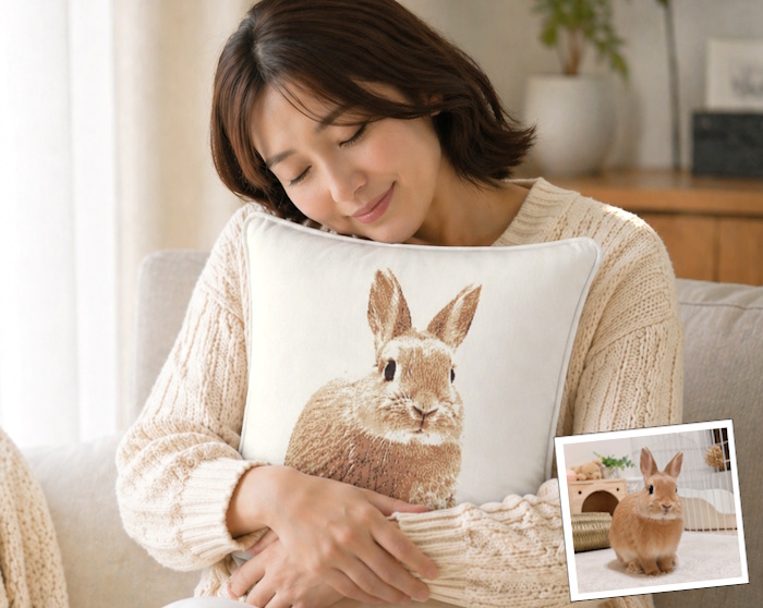 うさぎのクッション