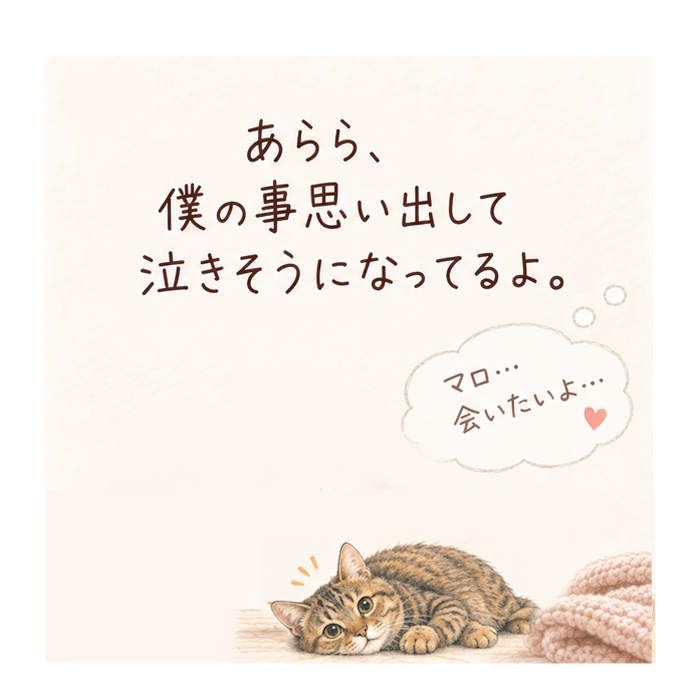 僕の事を思い出して泣きそうになっちゃった